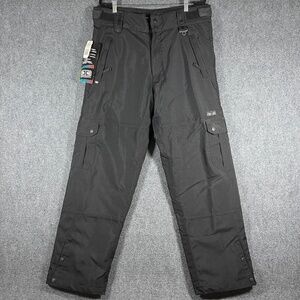 Ocean Earth Oe Pro Series Black Snowboard/Ski Pants Fleece Lined Size Large